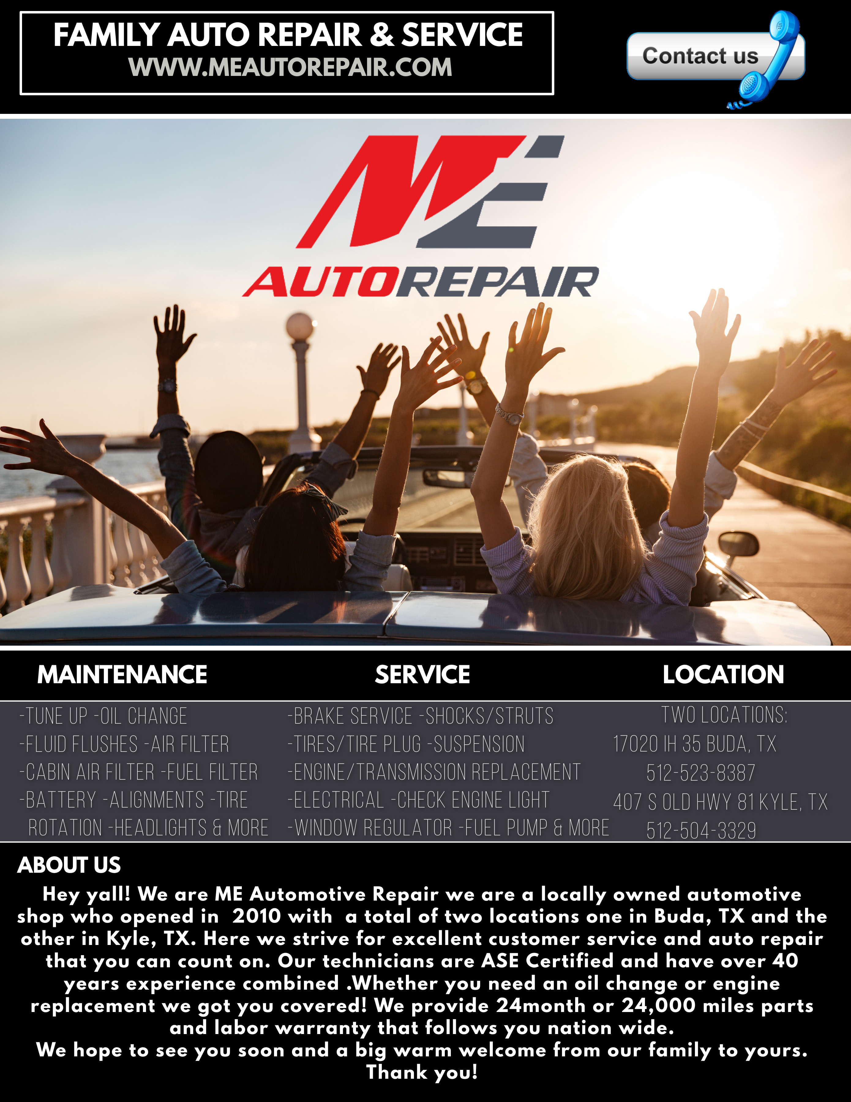 ME Auto automotive Repair logo