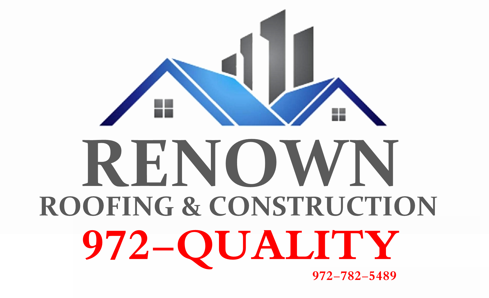 Logo for Renown Roofing and Construction