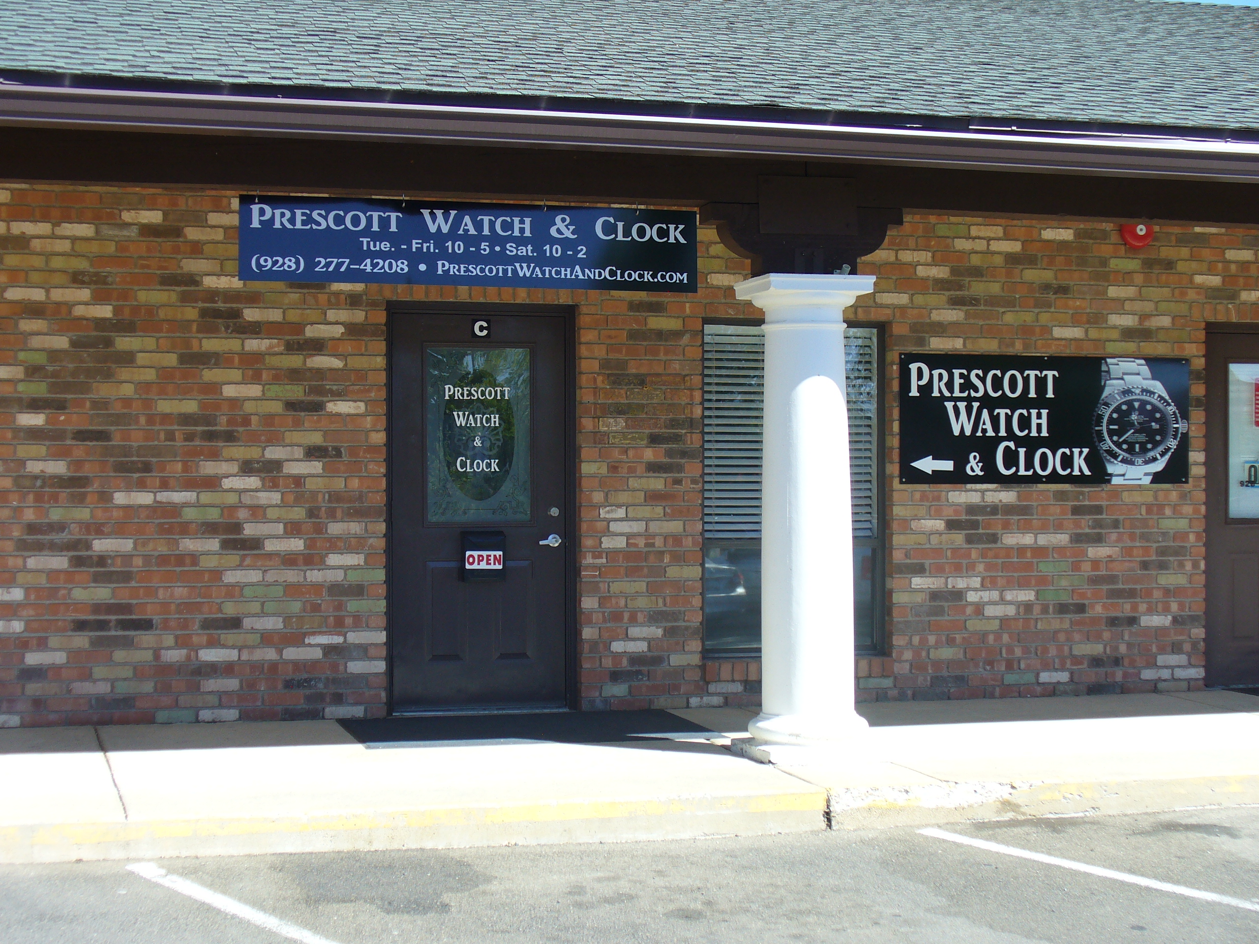 Logo for Prescott Watch and Clock
