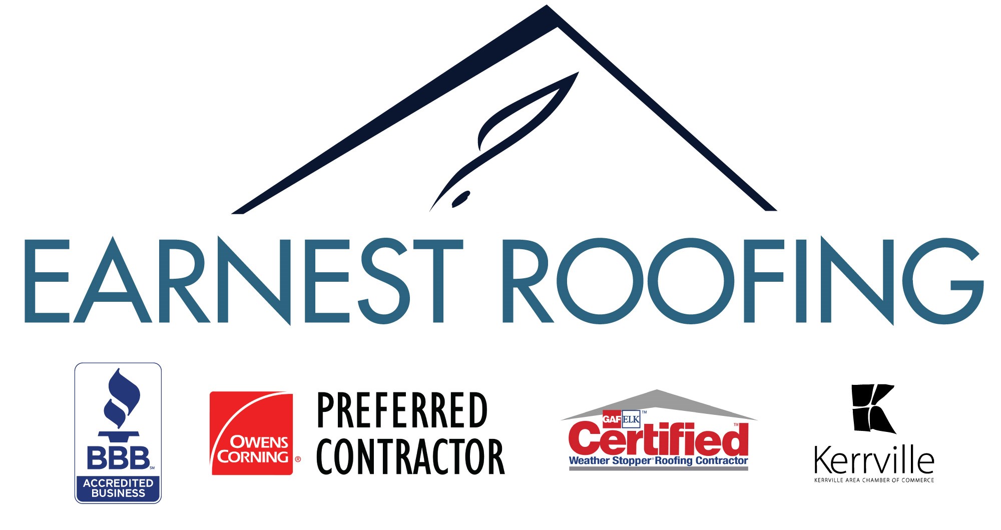 Logo for Earnest Roofing