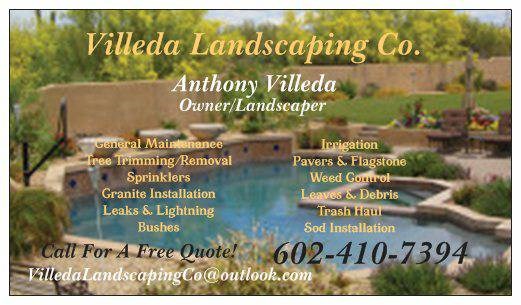 Villeda Landscaping CO. logo