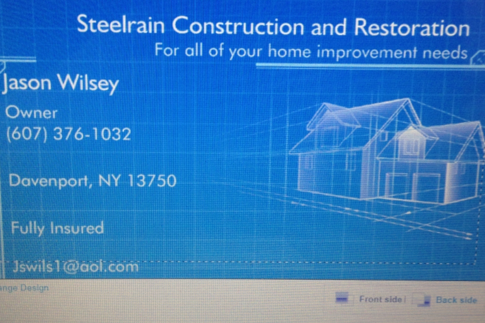 Steelrain Construction and Restoration logo