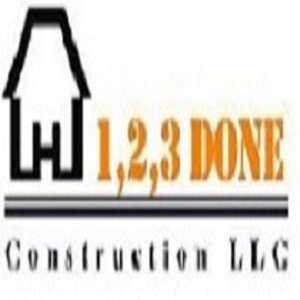 1,2,3 Done Construction logo
