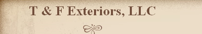 T & F Exteriors logo