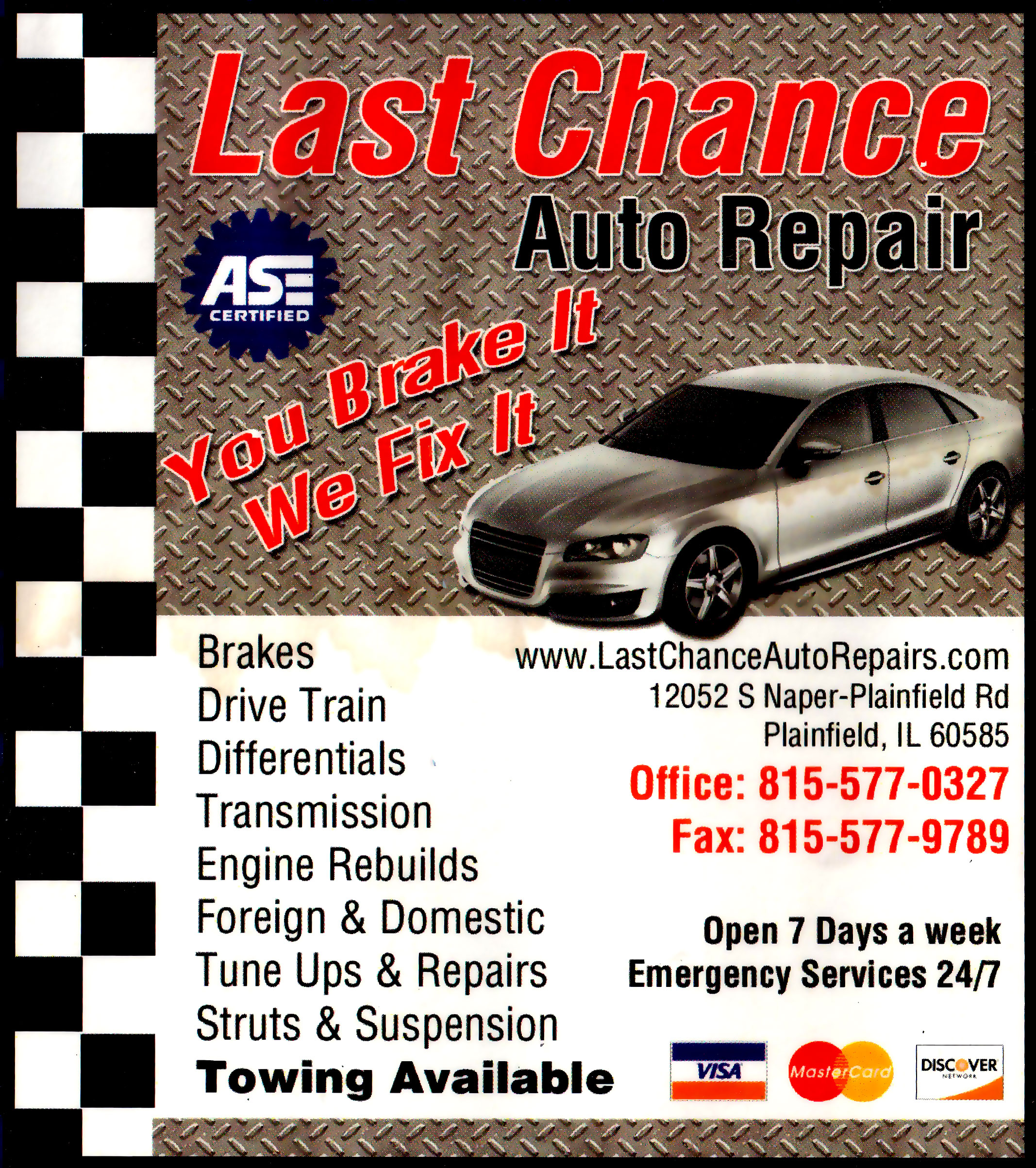Last Chance Auto Repair for Cars Trucks logo