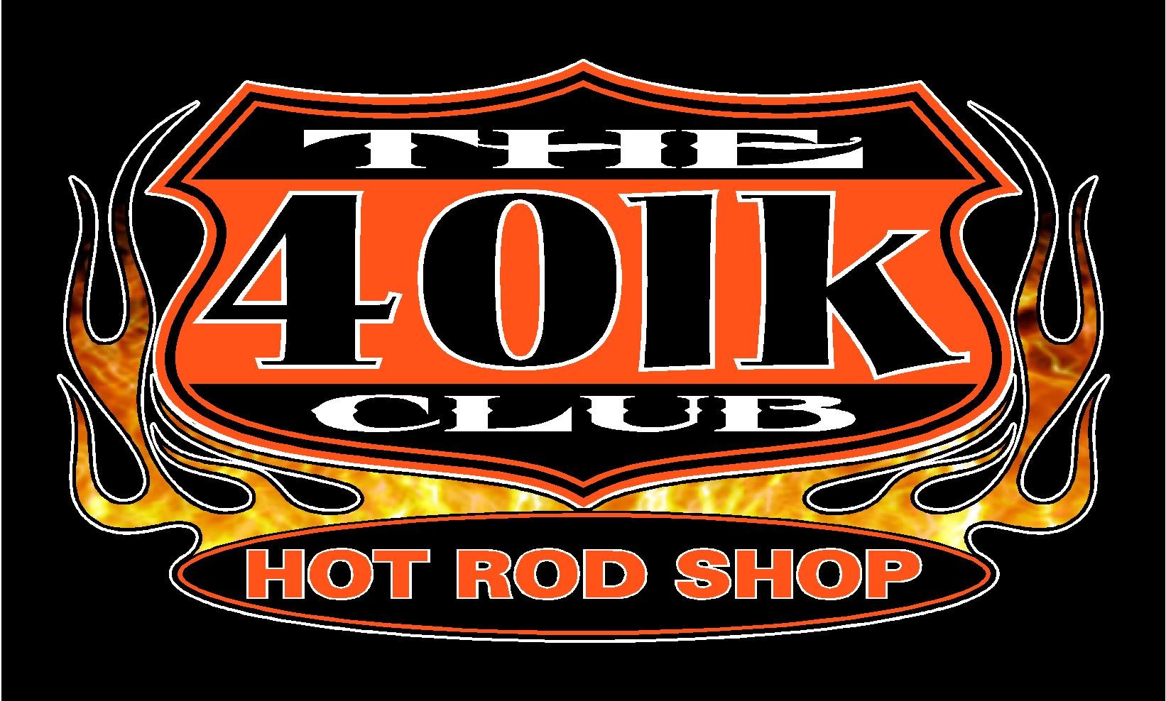 The 401k Club Hot Rod Shop logo