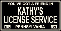 Kathy's License Service-Wallenpaupack logo