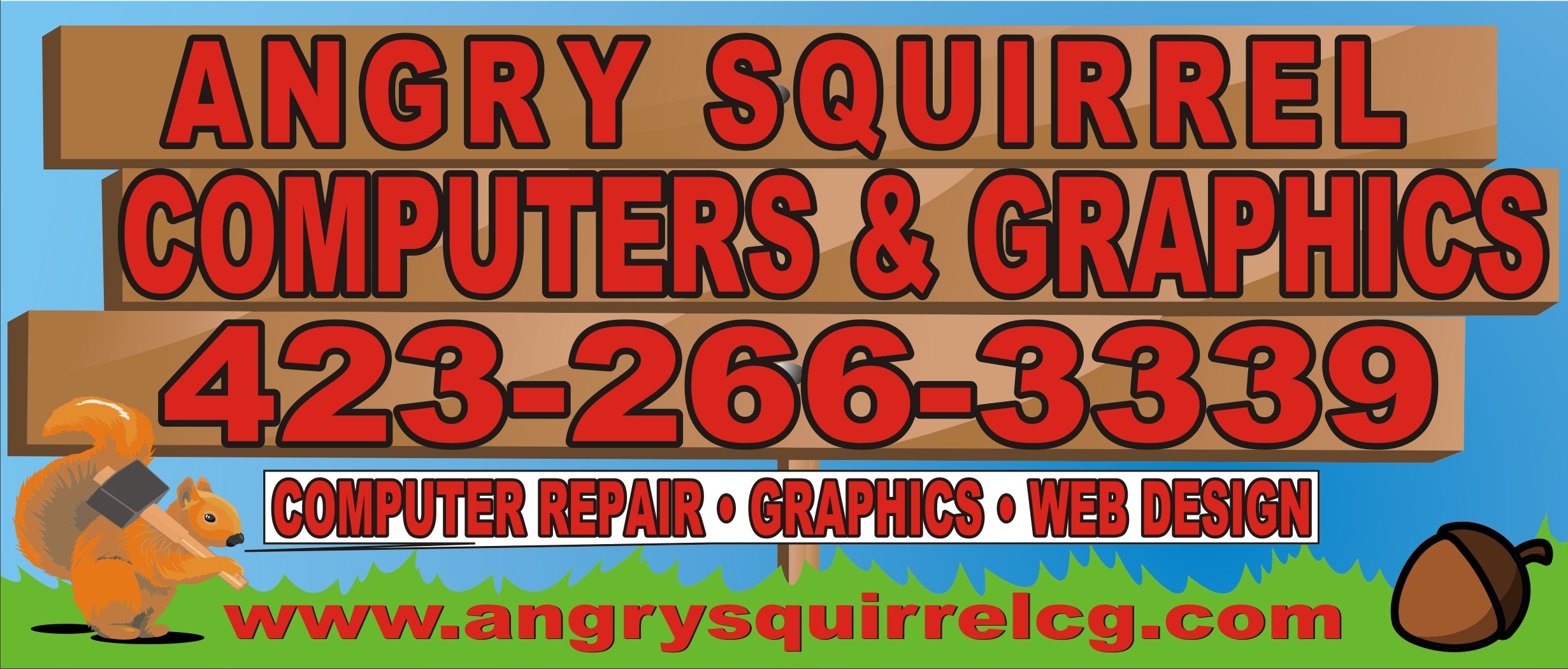 Angry Squirrel Computers logo