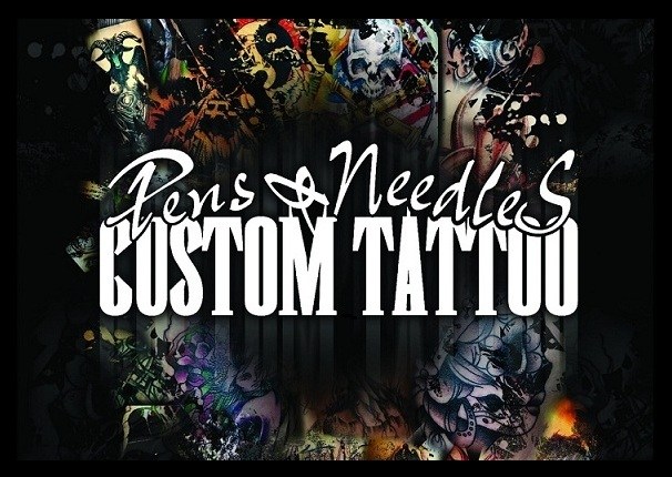 Pens & Needles Custom Tattoo Company logo
