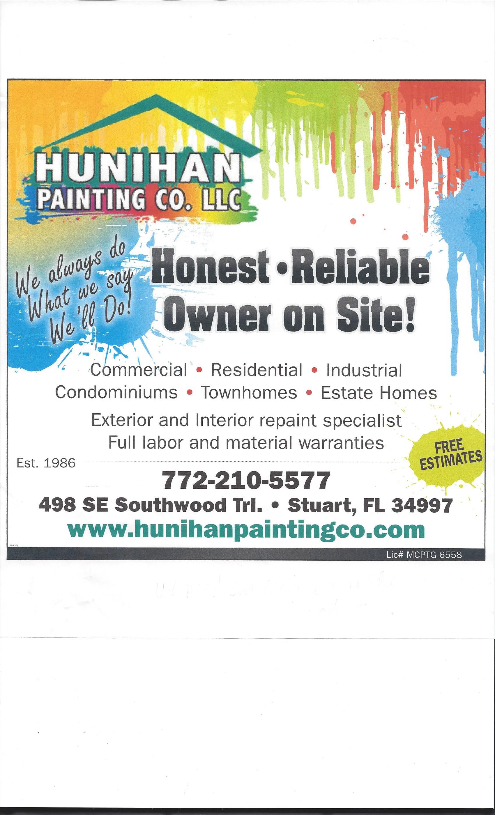 Hunihan Painting Co LLC logo