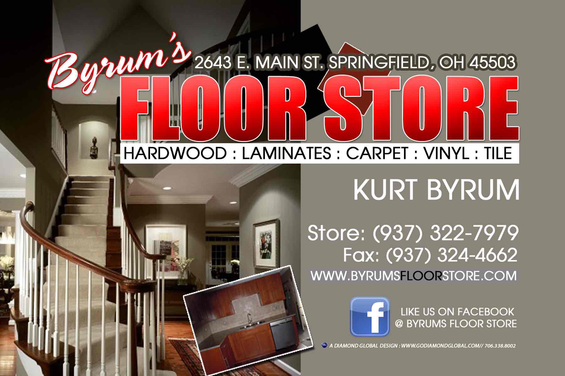 Logo for BYRUMS FLOOR STORE