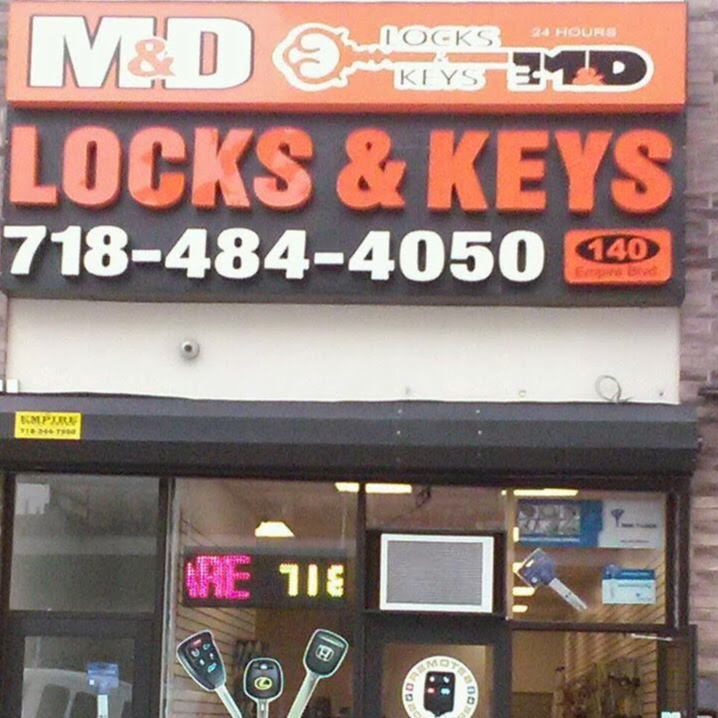 Logo for M&D Locks and Keys