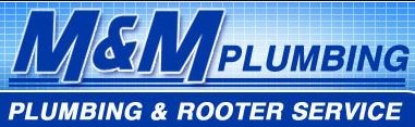 M & M PLUMBING AND ROOTER logo