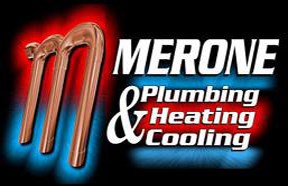 MERONE PLUMBING HEATING AND COOLING logo