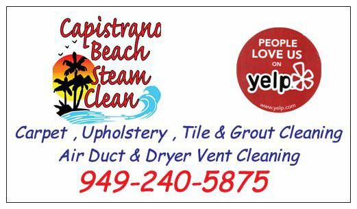 CAPISTRANO BEACH STEAM CLEAN logo