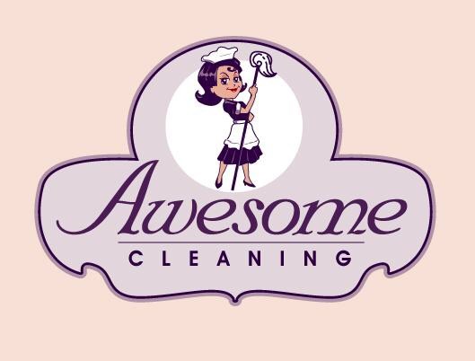 Awesome cleaning logo