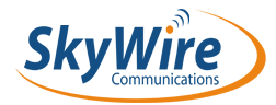 SKYWIRE COMMUNICATIONS logo