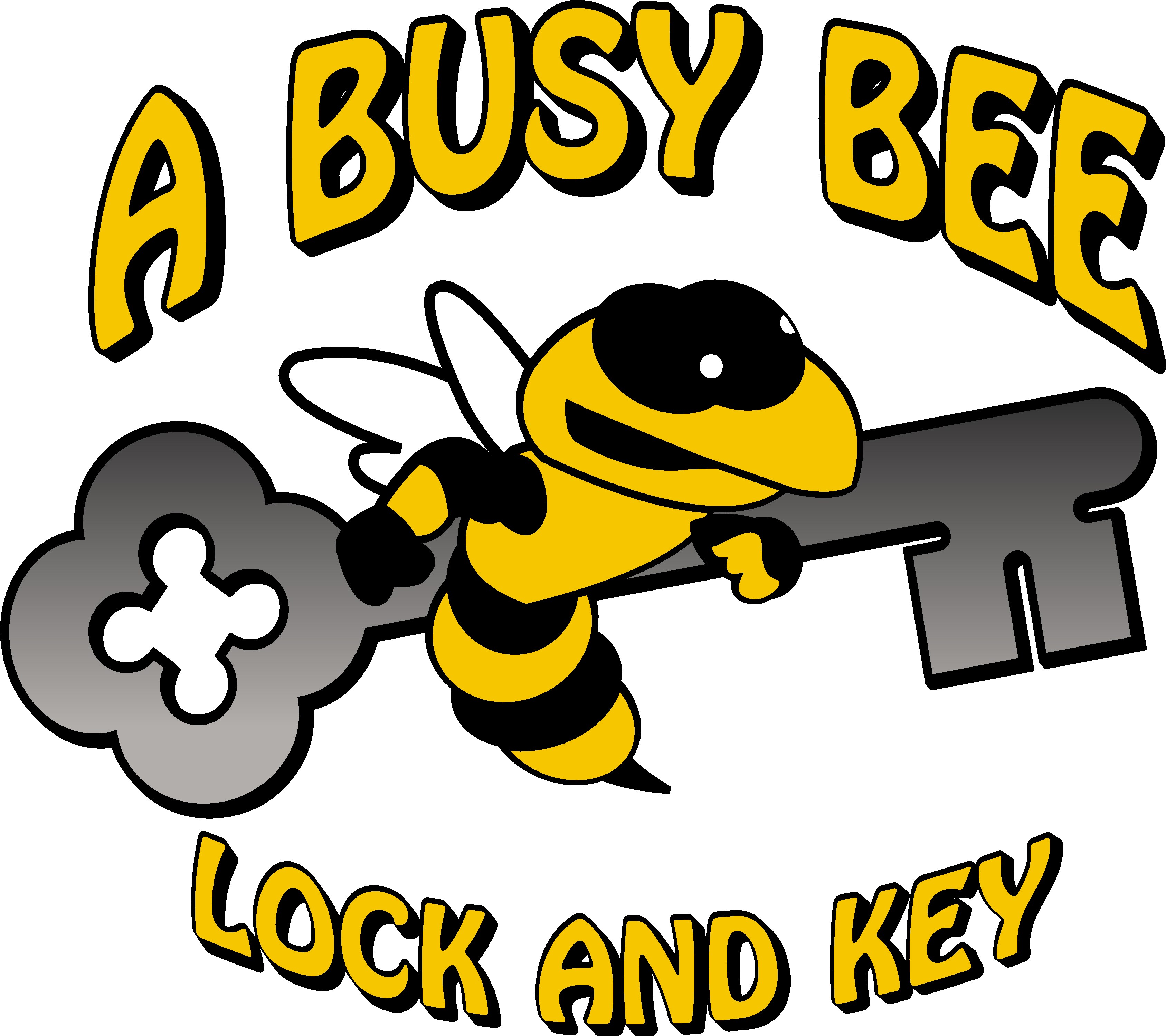 A Busy Bee Lock & Key logo