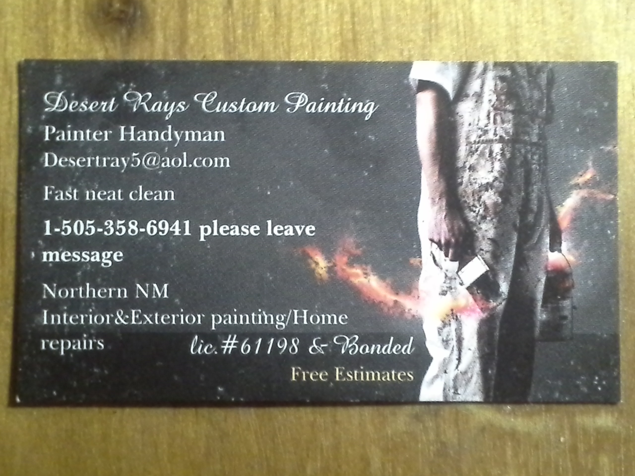 Logo for Desert Rays Custom Painting
