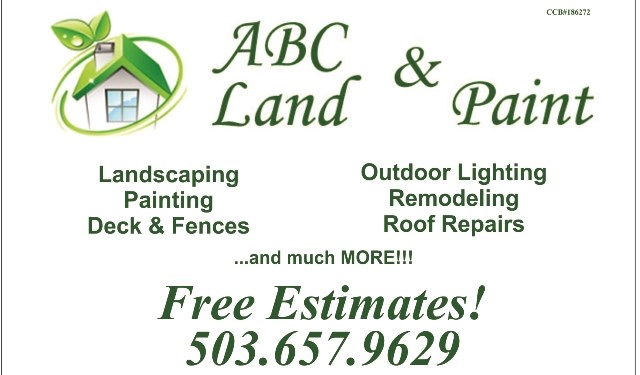 ABC INC. ABC LAND AND PAINT logo