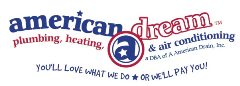 AMERICAN DREAM PLUMBING HEATING & AIR CONDITIONING logo