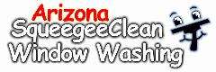 ARIZONA SQUEEGEECLEAN WINDOW WASHING logo