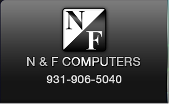N & F COMPUTERS logo