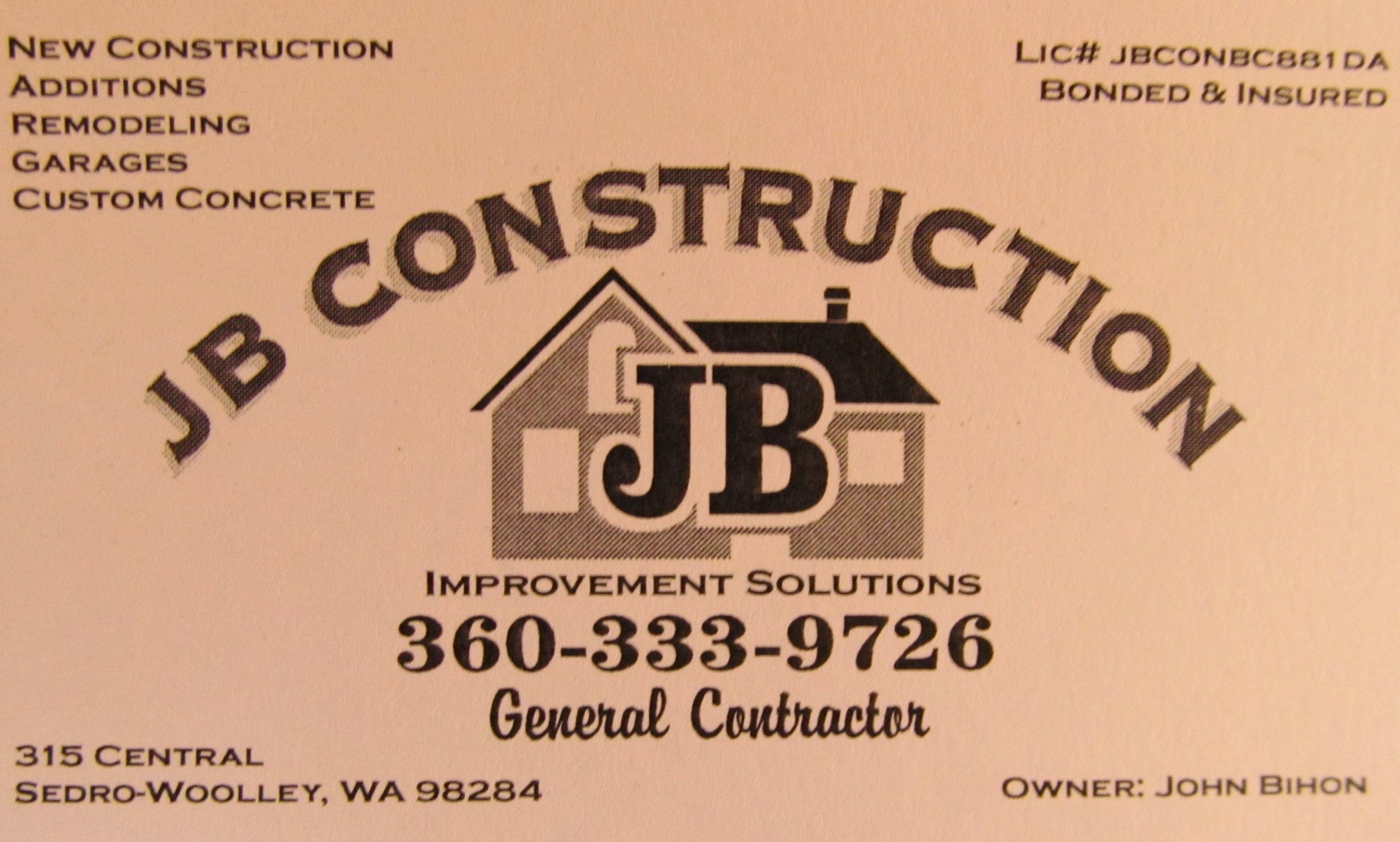 JB Construction logo
