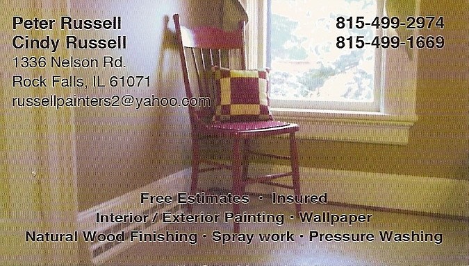 Peter Russell, painting logo