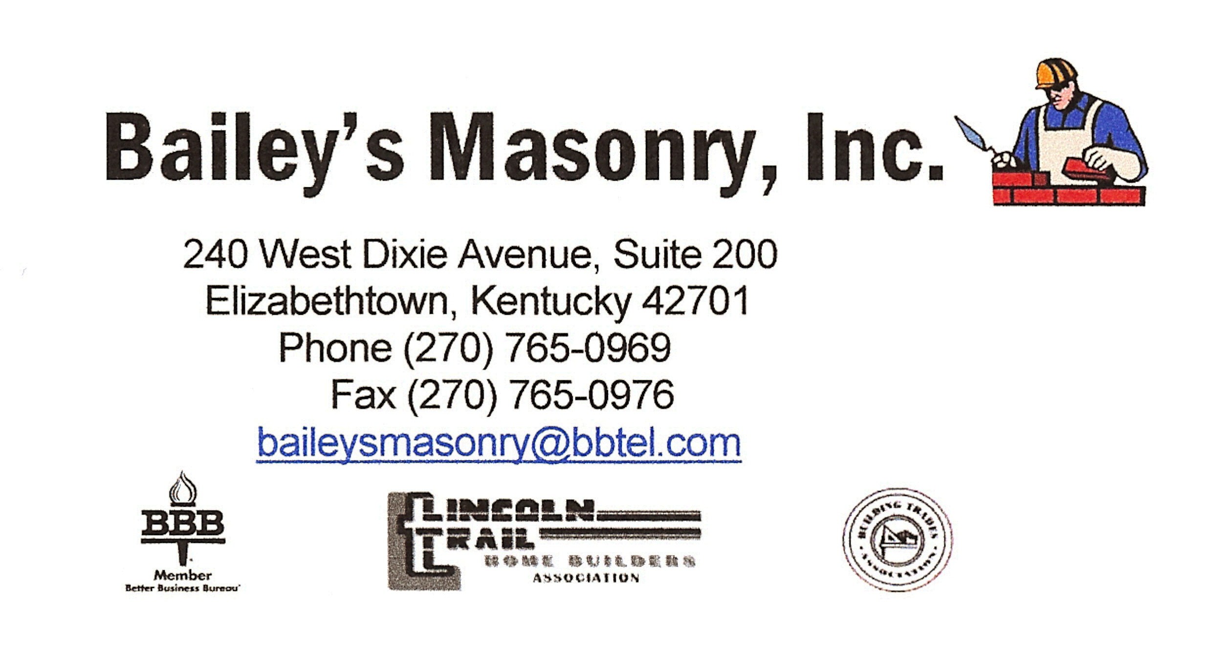 Baileys Masonry, Inc logo