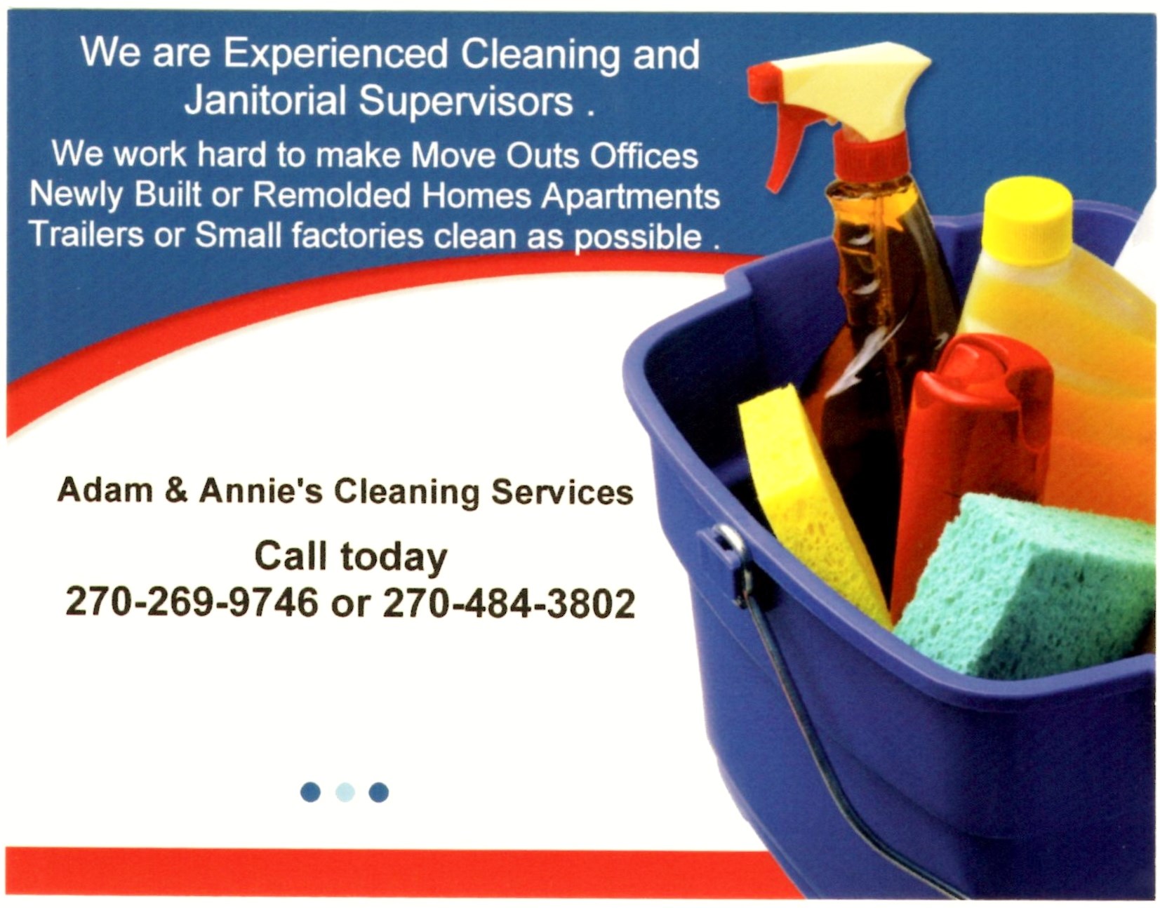 Adam and Annie's Cleaning Services logo