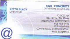 K & R Concrete logo