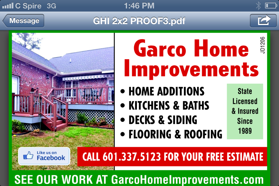 Logo for GARCO HOME IMPROVEMENTS LLC