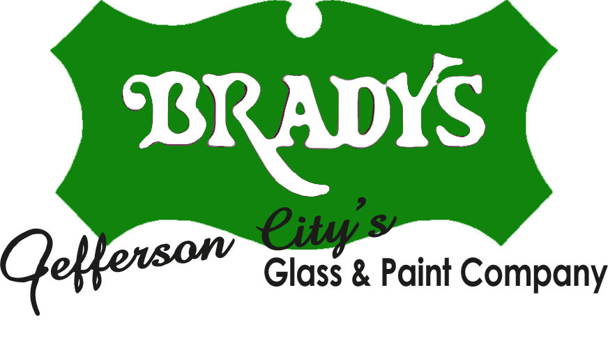 BRADY'S JEFFERSON CITY GLASS logo