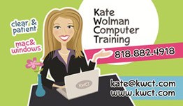 KATE WOLMAN COMPUTER TRAINING logo