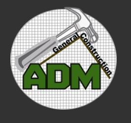 Logo for ADM GENERAL CONSTRUCTION