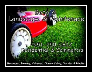 Beto's Landscape & Maintenance logo
