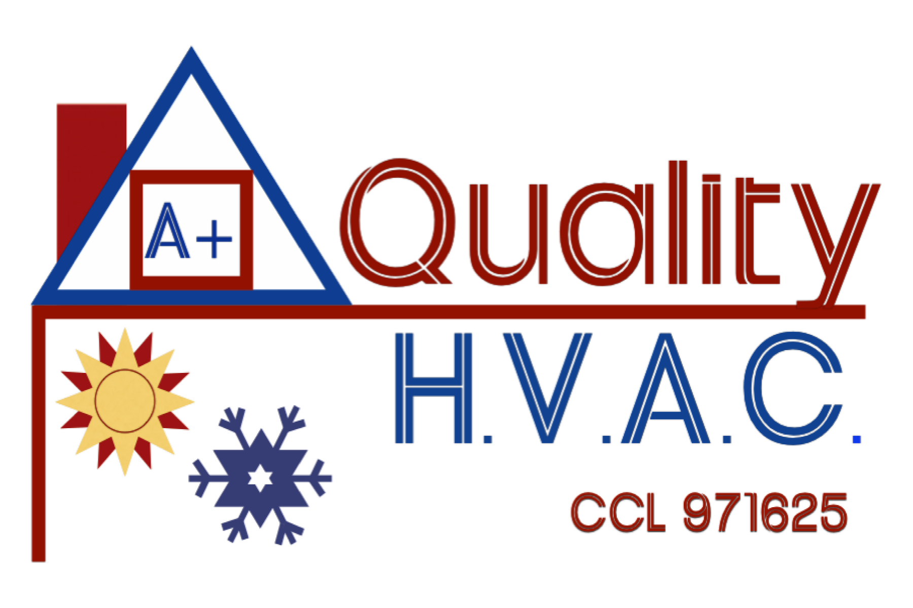 A plus quality HVAC logo