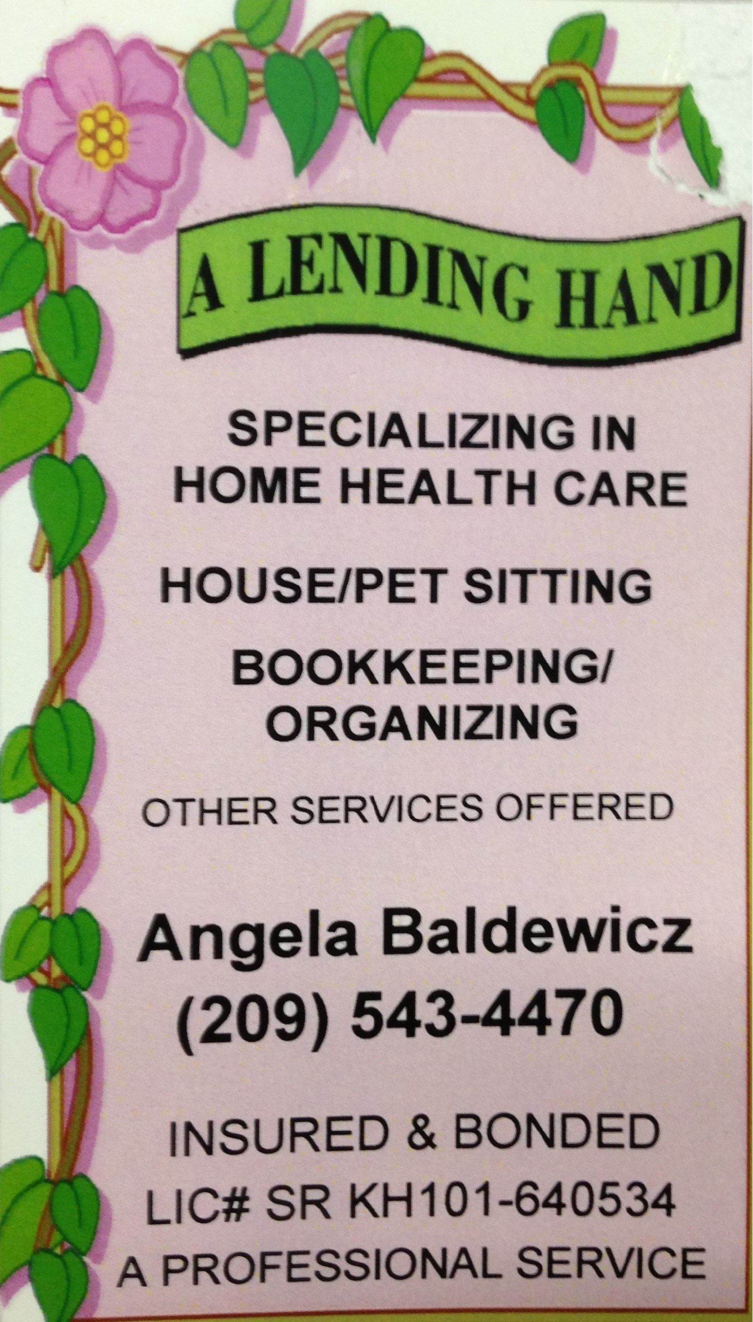 A Lending Hand logo