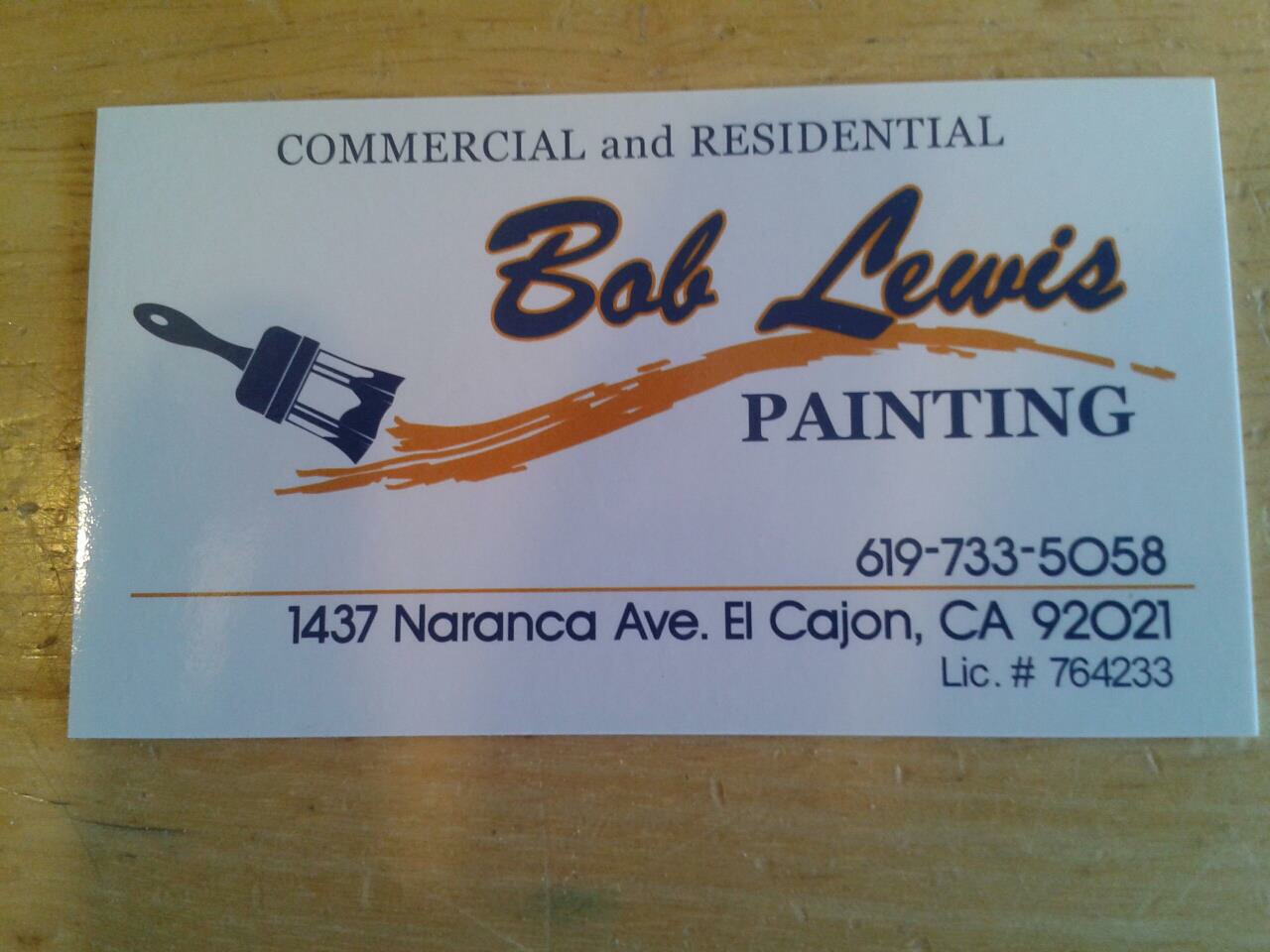 Logo for Bob Lewis Painting