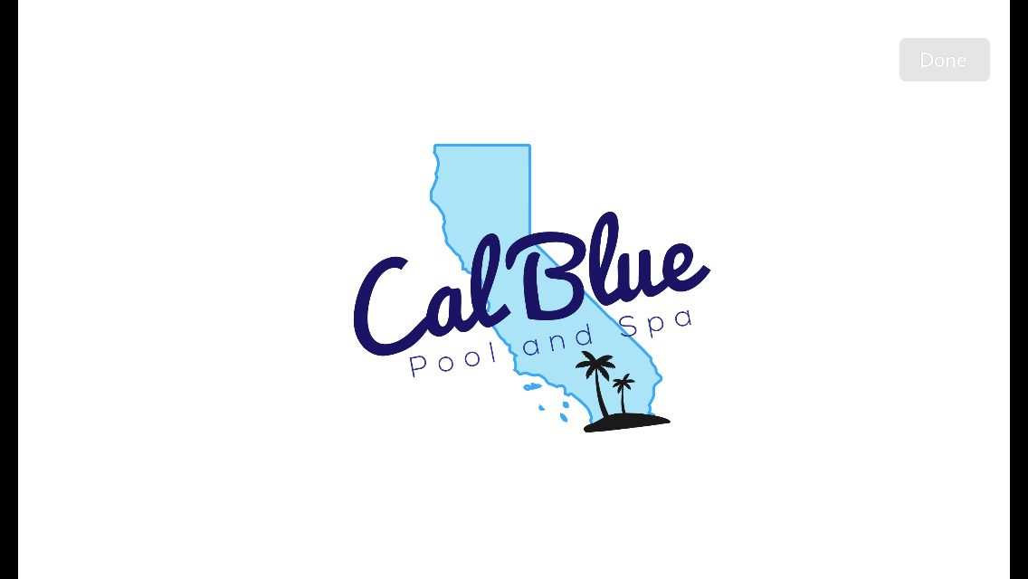 Logo for Cal Blue Pool and Spa