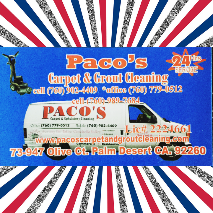 Paco's Carpet and Grout Cleaning logo