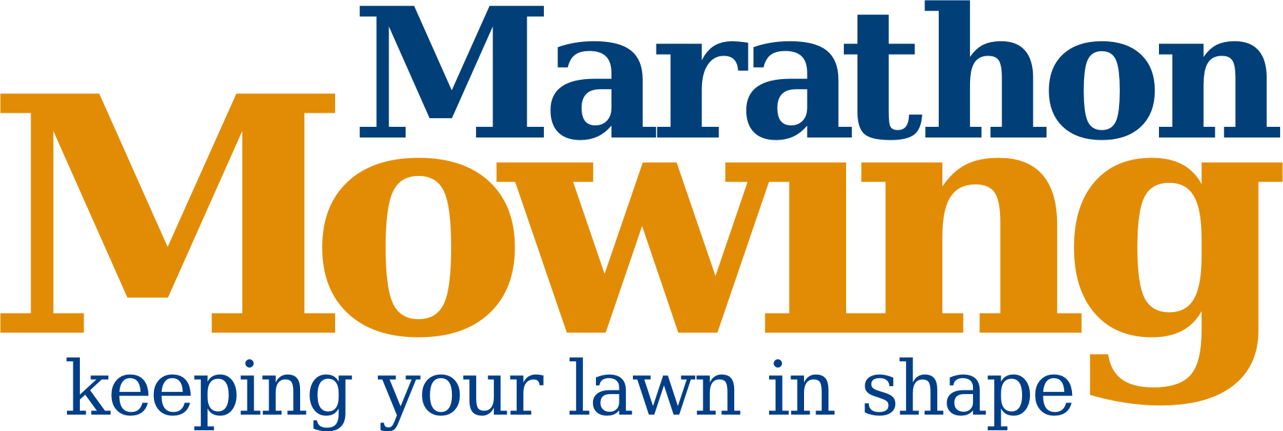 MARATHON MOWING logo