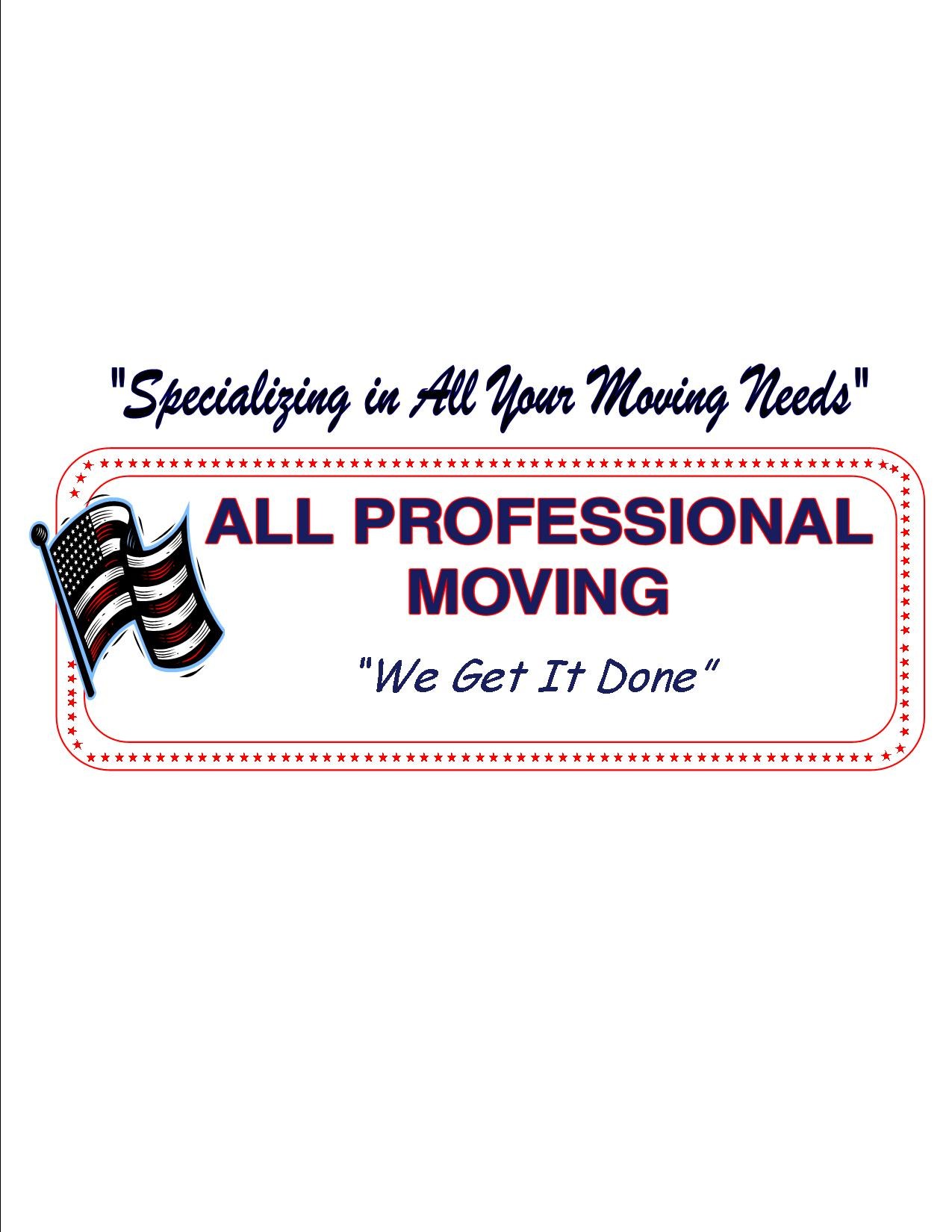 All Professional Moving logo
