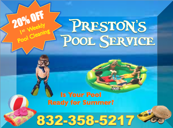 Preston's Pool Service logo