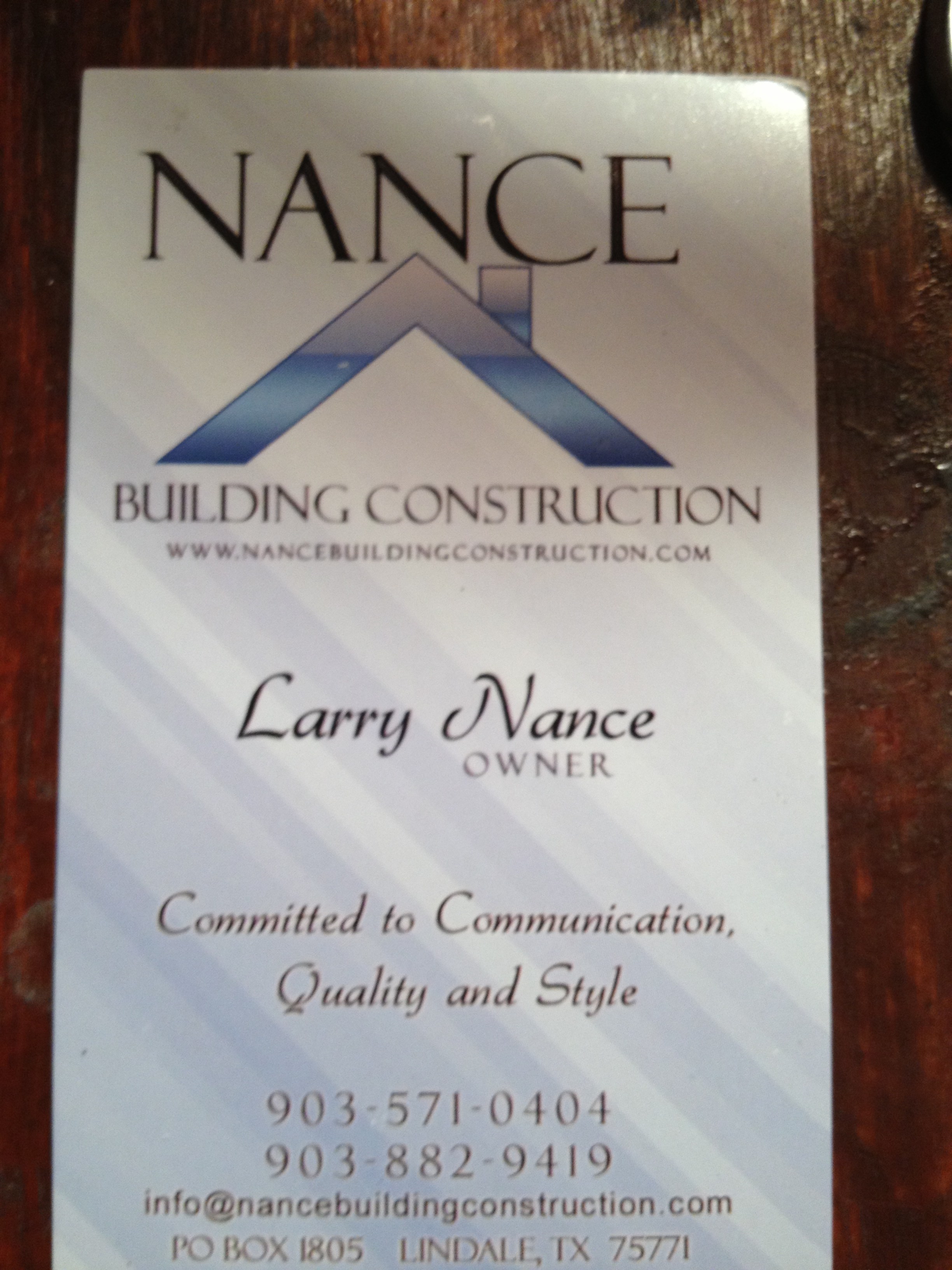 Avatar for nance building construction