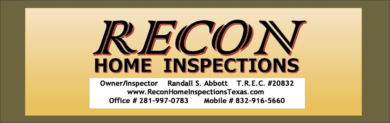 Logo for RECON Home Inspections