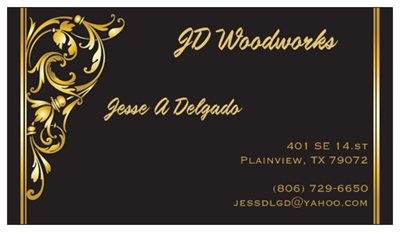 Logo for jd woodworks