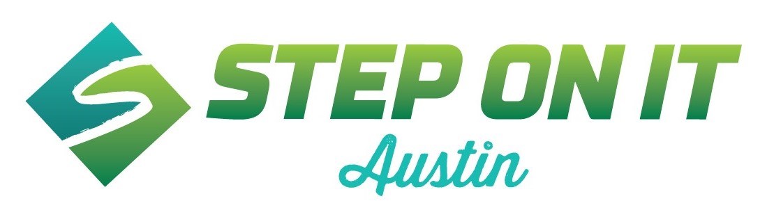 step on it austin logo