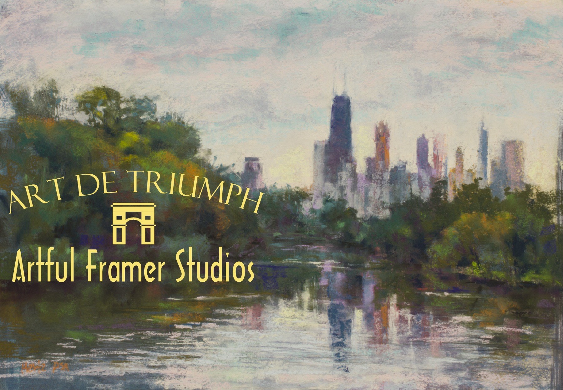 ARTdeTRIUMPH & ARTFUL FRAMER STUDIOS logo